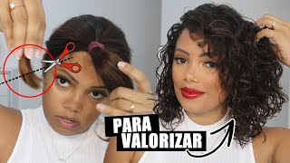 CORTE PARA CABELO CURTO E ONDULADO Cheia de Truques [upl. by Aissak]