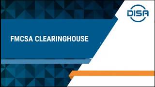 FMCSA Clearinghouse Webinar [upl. by Azne]