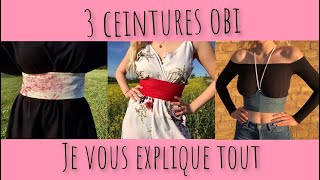 Ceinture obi  couture facile [upl. by Brietta]