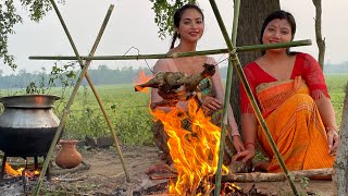 Clung on to BODO Exotic Tribal Food  RED ANT EGG  BODO VILLAGE COOKING BWISAGU  Helina Daimary [upl. by Eneg]