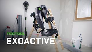 Exosquelette ExoActive EXO 18  Festool [upl. by Coben]