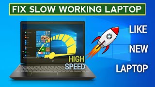 SLOW working laptop FIXED  how to boost laptop speed [upl. by Rafferty820]