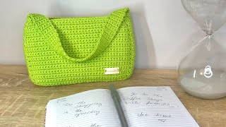 CROCHET HANDBAG TUTORIAL  aesthetic crochet  beginner friendly step by step [upl. by Thissa]