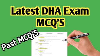 Latest DHA Exam MCQS 2023 Prometric Exam DrHuma Ibrar [upl. by Nyltyak]