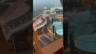 Atlantic Storm Rocks Voyager Of The Seas [upl. by Streeter754]