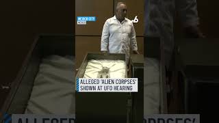 Socalled ‘alien corpses shown at Mexicos first UFO hearing [upl. by Ynaitirb]