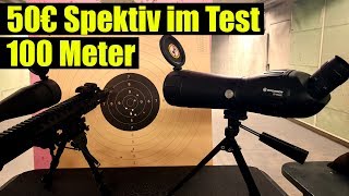 50€ Spektiv im Test auf 100 Meter Bresser 20 60x60 [upl. by Ajani]