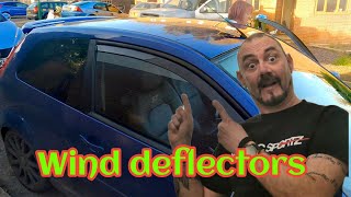 How to fit Wind deflectors to a Ford Fiesta [upl. by Naimaj873]