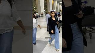 Sharvari Wagh snapped at Delhi Airport 😍 sharvariwagh sharvari bollywood trending fashion [upl. by Ataymik]