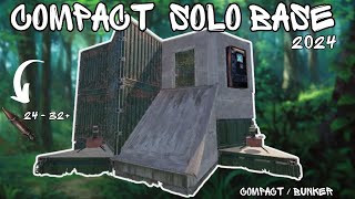 COMPACT amp COZY Solo BUNKER 24 Rockets Guide  Rust Base Design [upl. by Finella]