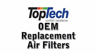 TopTech Air Filters TTFM2025 TTFM2020 TTFM1625 TTFM1620 [upl. by Linnie]