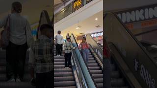 Hand touching prank on escalator 😍 shorts [upl. by Rodman]