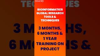 Bioinformatics Online Handson Training Opportunity With Project Work bioinformatics training [upl. by Ailegna]