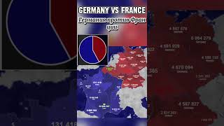 Germany Vs France in territorial europe ww3 history war country [upl. by Karney]