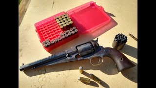 Shooting the Pietta 1858 Remington 45 LC Kirst Conversion  Black Powder Reloads [upl. by Alvin]