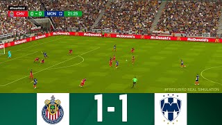 CHIVAS VS MONTERREY EN VIVO  LIGA MX JORNADA 10 APERTURA 2024  SIMULACIÓN Y PUNTUACIÓN EN VIVO [upl. by Angrist]