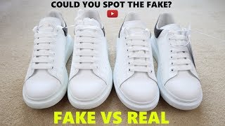 How to spot the LATEST FAKE Alexander McQueen sneakers Real vs Fake review guide [upl. by Nwahsirhc]