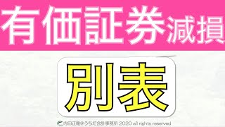 【超入門】有価証券の減損の別表の書き方をわかりやすく！法人税申告書の作り方と仕組みを解説するシリーズ！ [upl. by Jeanelle759]