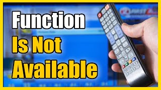 How to Fix when Function isnt Available on Samsung Smart TV Easy Method [upl. by Starr]