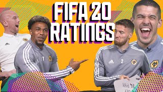 WOLVES REACT TO THEIR FIFA 20 RATINGS  Traore Coady Doherty amp Ruddy guess their stats 😂 [upl. by Marice]