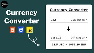 How to Build Currency Converter in JavaScript [upl. by Aisela]