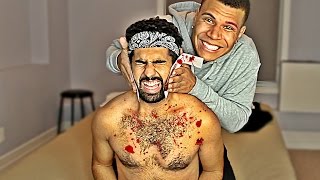 BLOODY FACE WAXING CHALLENGE [upl. by Barber]