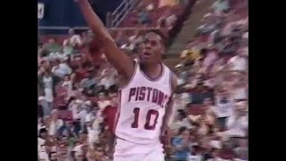 Dennis Rodman  11 Fourth Quarter Points 55 Jumper Over Bol 2 Dunks vs Bullets 1988 [upl. by Lorusso]