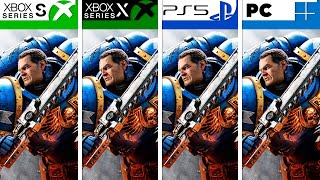 Warhammer 40000 Space Marine 2  PS5  Xbox Series SX  PC  Graphics Comparison [upl. by Twum55]