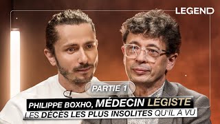 PHILIPPE BOXHO MÉDECIN LÉGISTE PARTIE 1  IL REVIENT SUR LES DÉCÈS LES PLUS INSOLITES QUIL A VUS [upl. by Jacenta]