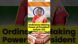 Ordinance Making Power of President Article123 [upl. by Hanyaz410]