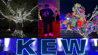 The Magical Kew Gardens Christmas Lights 2022 Trails Highlights [upl. by Inalaeham]