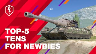 WoT Blitz Top 5 Tanks For Newbies Tier X [upl. by Johanan]