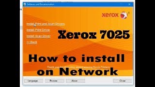 Xerox WorkCentre 532553305335B7025B7030B7035  How To install on Network [upl. by Llehcim455]