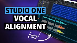 Aligning Vocals in Studio One Manual  VocAlign Project 5 [upl. by Anyah]