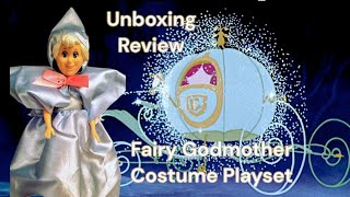 Disney Cinderella Fairy Godmother Costume Playset Unboxing ⭐ Review ⭐ [upl. by Assirod373]