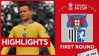 Carlisle United vs Gillingham  FA Cup Round One Highlights FC25 [upl. by Ainehs]