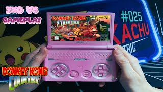 Donkey Kong Country SNES JXD V3 Gameplay [upl. by Ahsenra]