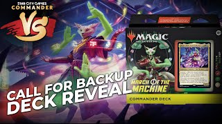 Call For Backup Full Deck Reveal  March of the Machine Commander Deck [upl. by Nwahsem]