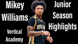 Mikey Williams Junior Season HighlightsVertical Academy [upl. by Elleirad269]