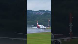 Helvetic E190 Take Off shorts aviation planes [upl. by Hsaka220]