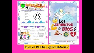 ATRIBUTO DIOS ES BUENO ✅clase biblica de los atributos de Dios para niños cristianos RosaMariaV 🦋 [upl. by Atsejam]