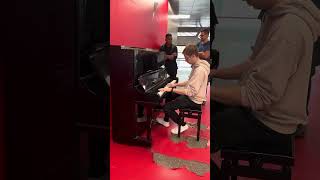 Variations of Canon on a public piano [upl. by Buyer]