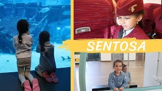 VLOG  SENTOSA ISLAND SINGAPORE  SEA AQUARIUMKIDZANIALINE CABLE CAR [upl. by Htebazie]