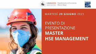 HSE Management  Esperto in salute sicurezza e ambiente nei luoghi di lavoro privati e pubblici [upl. by Sew]