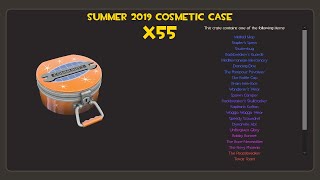 TF2 Unboxing 55 Summer 2019 Cosmetic Cases 1 Unusualifier Unbox [upl. by Attenyw]