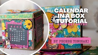 Calendar in a Box Tutorial by Phoebe Tonosaki [upl. by Cory]