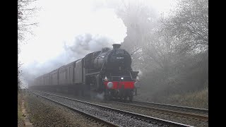 Stanier Black 5 44871  West Dean Wiltshire 2nd December 2023 [upl. by Geiger]