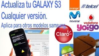 Tutorial universal Flashear Actualizar Galaxy S3 i9300 i9305 y cualquier Samsung [upl. by Anileba]