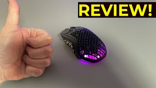 SteelSeries Aerox 9 REVIEW A lightweight MMO Gaming Mouse [upl. by Ymmac]