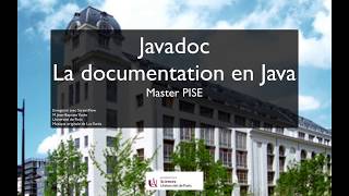 Cours Java 10  Javadoc [upl. by Duffie126]